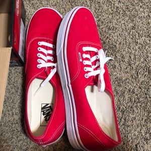 Vans Shoes - Vans Men size 13 Red &White Brand New Vans Shoes - Vans Men size 13 Red &White Brand New
